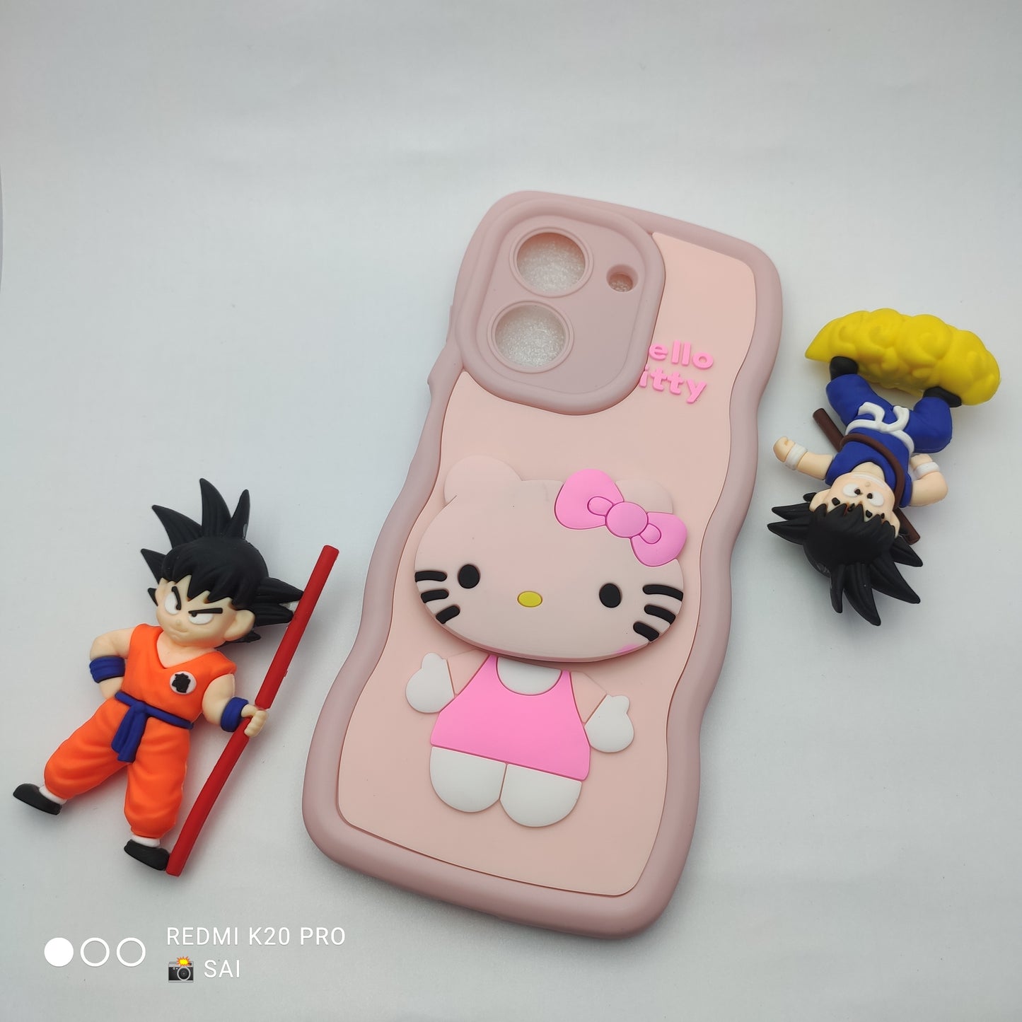 Poco C71 3d cartoon Pop Socket Case