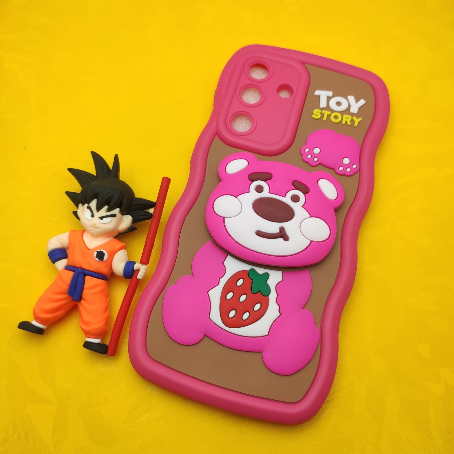 Samsung M56 Soft Puffy Case With Pop Socket