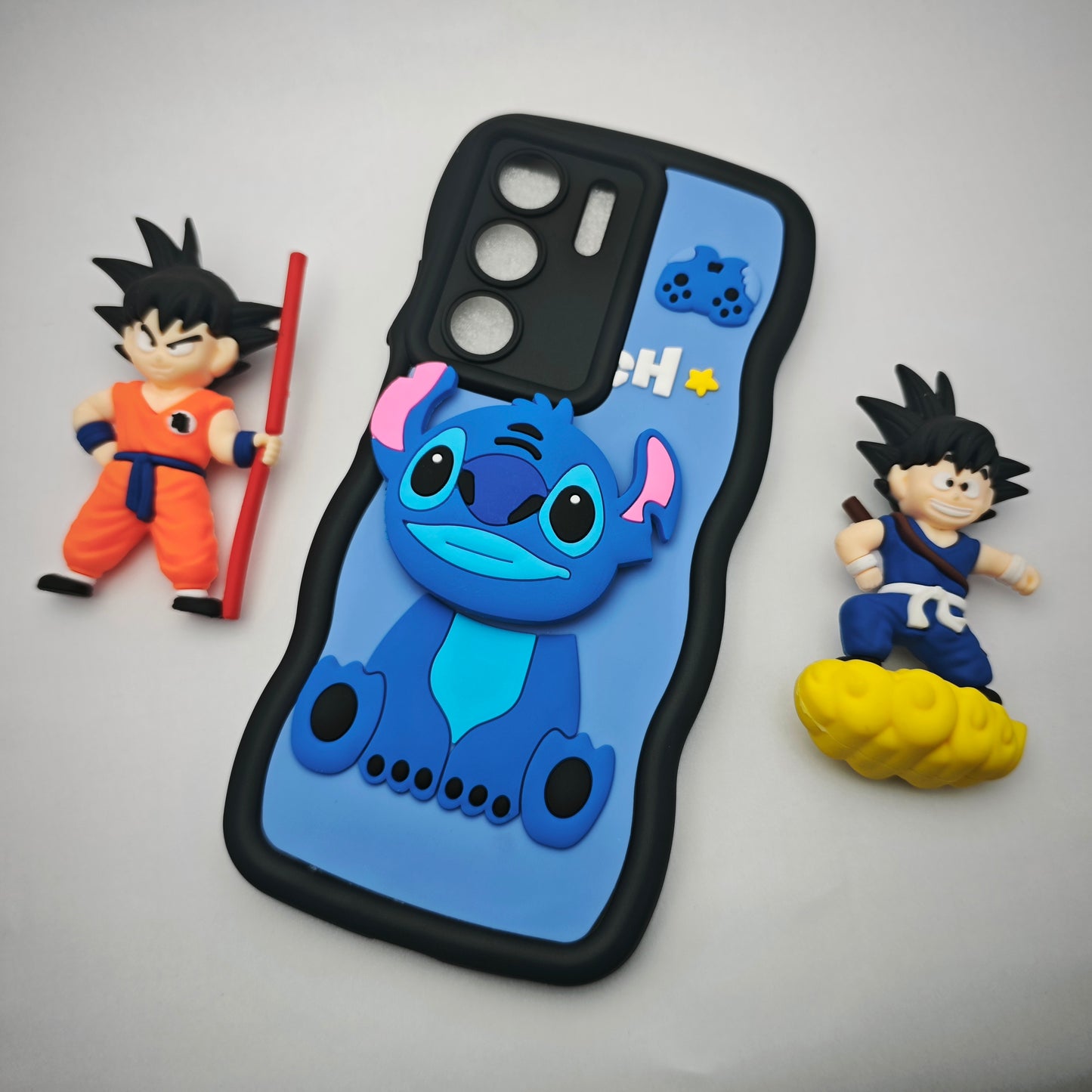 Realme 14x 3d cartoon Pop Socket Case