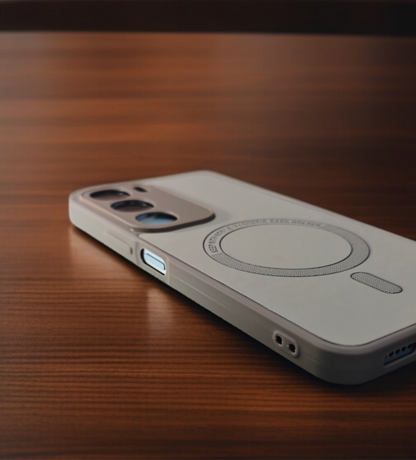 Magsafe Design Leather Back Case