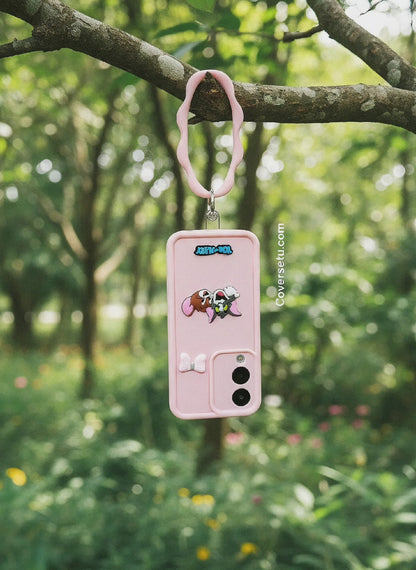 Oppo Reno 14 Pro Cartoon Puffy Bangle Case