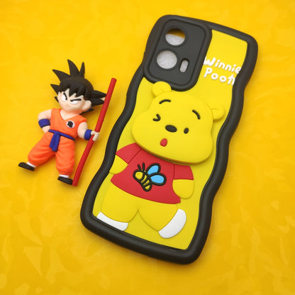 Moto Edge 50 Fusion  Soft Puffy Case With Pop Socket