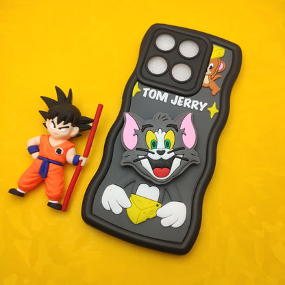 Moto Edge 60 Fusion  Soft Puffy Case With Pop Socket