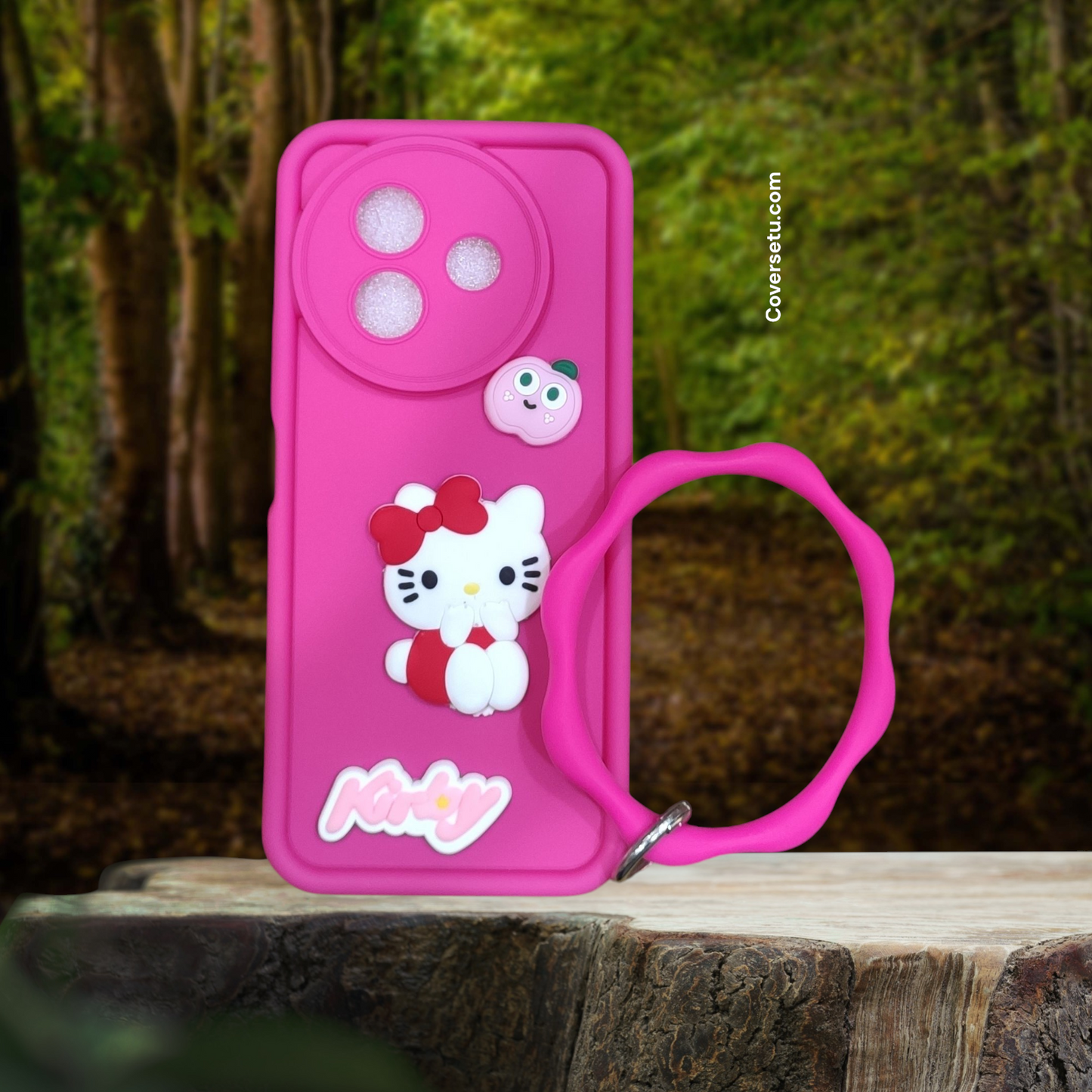 Vivo Y39 Soft Puffy Cartoon Bangle Case