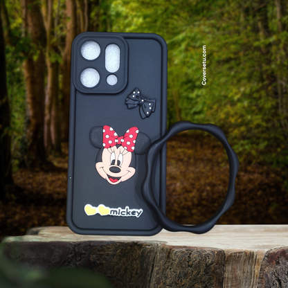 Oppo Reno 14 Pro Cartoon Puffy Bangle Case