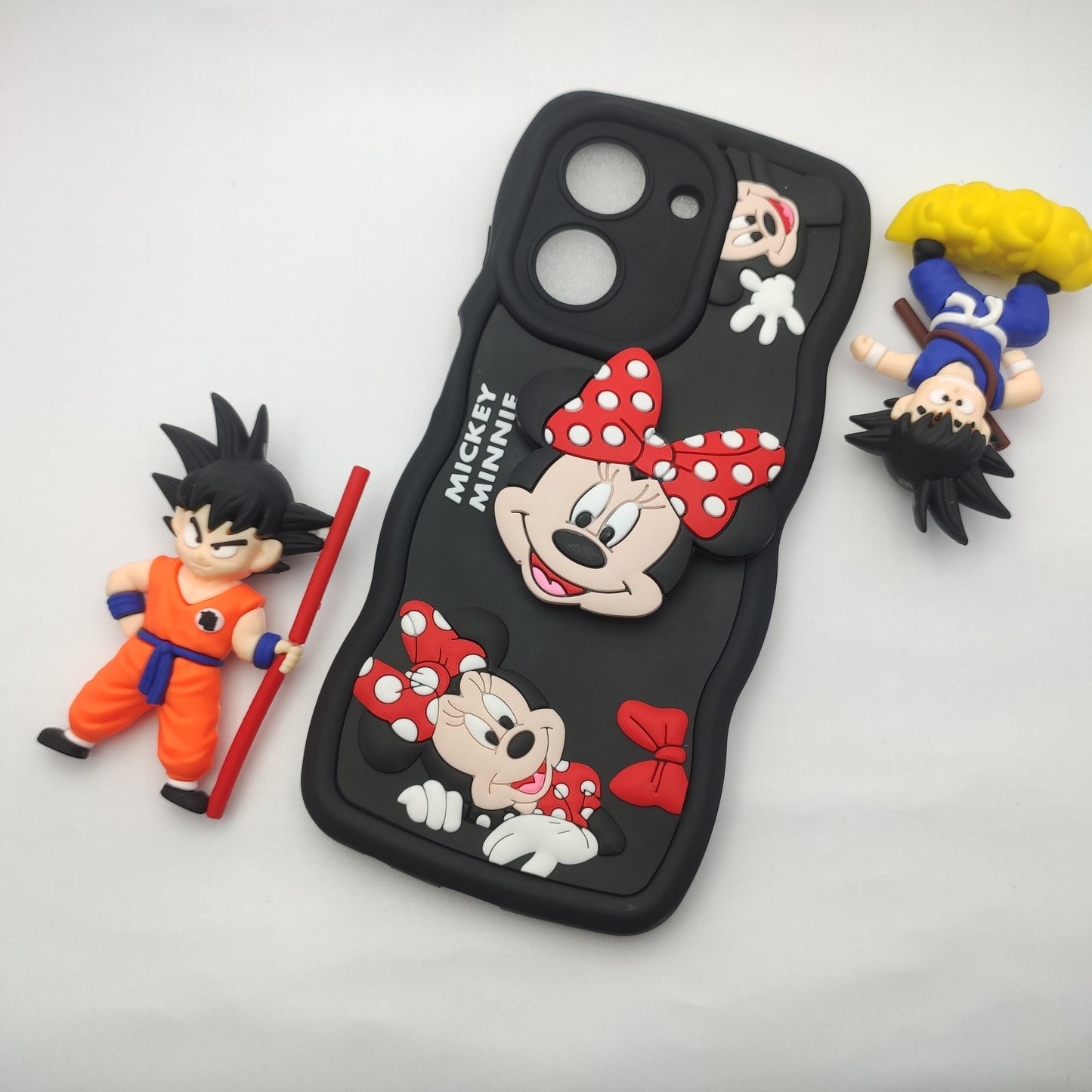 Poco C71 3d cartoon Pop Socket Case