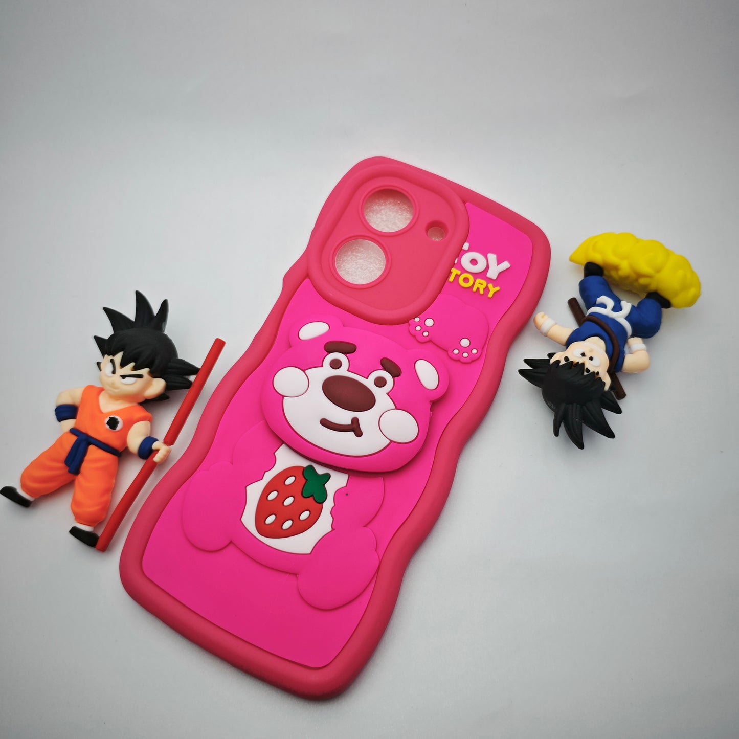 Poco C71 3d cartoon Pop Socket Case