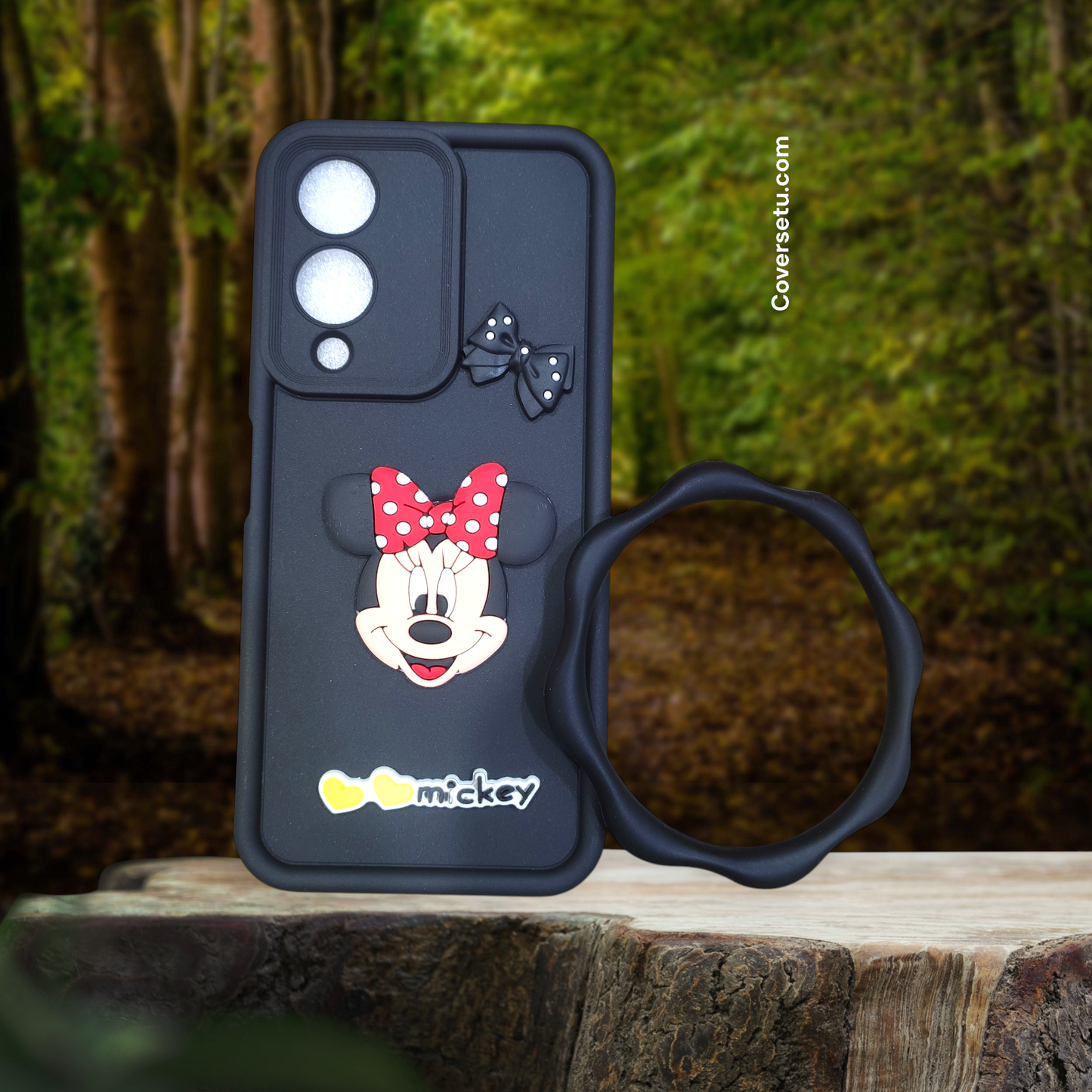 Vivo Y17S / Y28 5G Puffy Cartoon Bangle Case