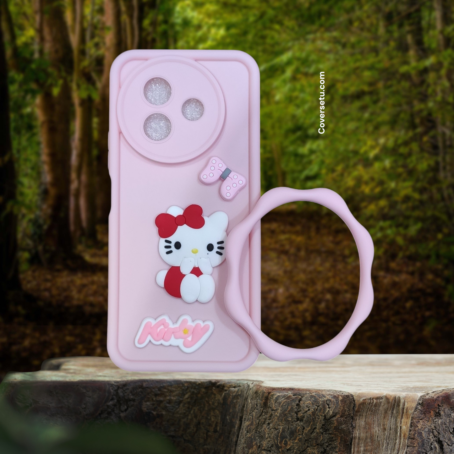 Vivo Y39 Soft Puffy Cartoon Bangle Case