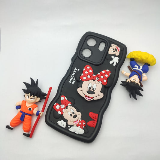 Oppo A5x 3d Cartoon Pop Socket Case