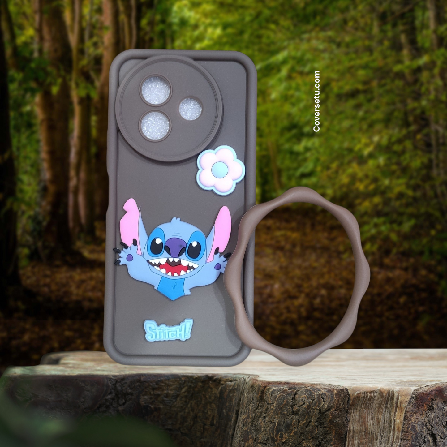 Vivo Y39 Soft Puffy Cartoon Bangle Case