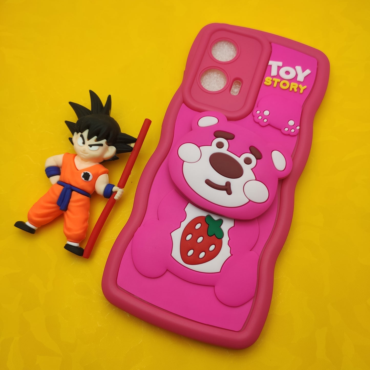 Moto Edge 50 Fusion  Soft Puffy Case With Pop Socket