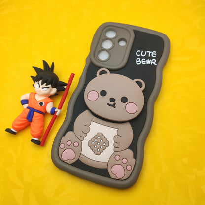 Samsung A56  Soft Puffy Case With Pop Socket