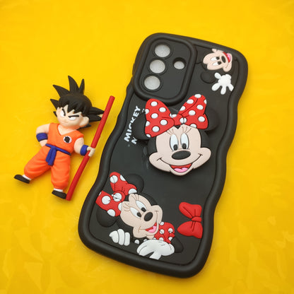 Samsung A56  Soft Puffy Case With Pop Socket