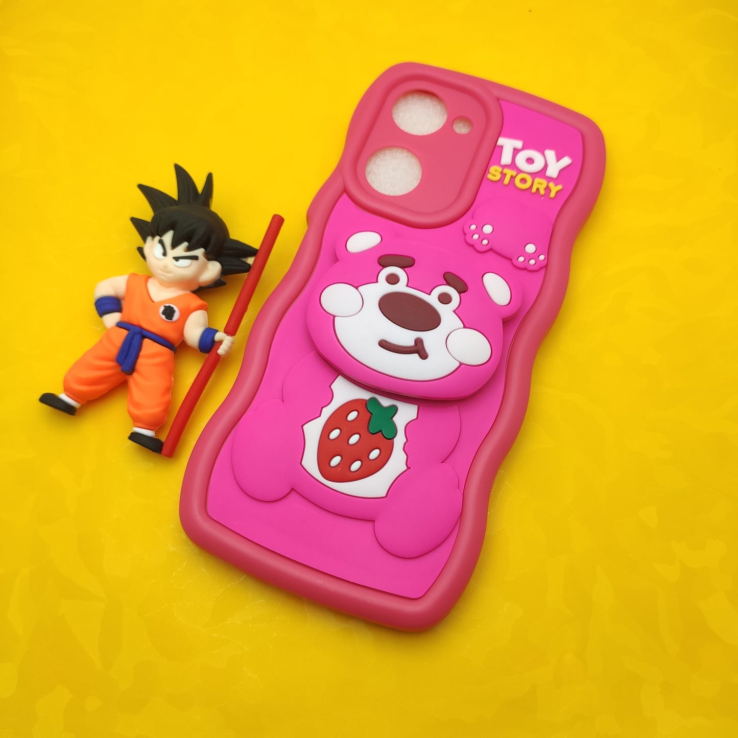 Vivo Y28s / Y18 Soft Puffy Case With Pop Socket