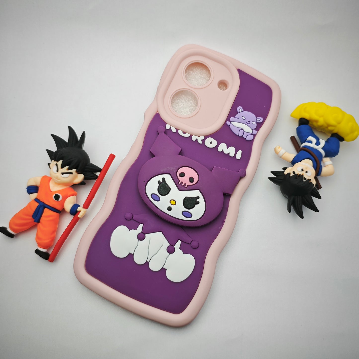 Poco C71 3d cartoon Pop Socket Case