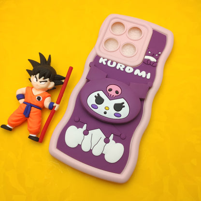 Moto Edge 60 Fusion  Soft Puffy Case With Pop Socket