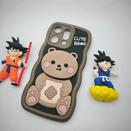 Oppo Reno 14 3d Cartoon Pop Socket Case