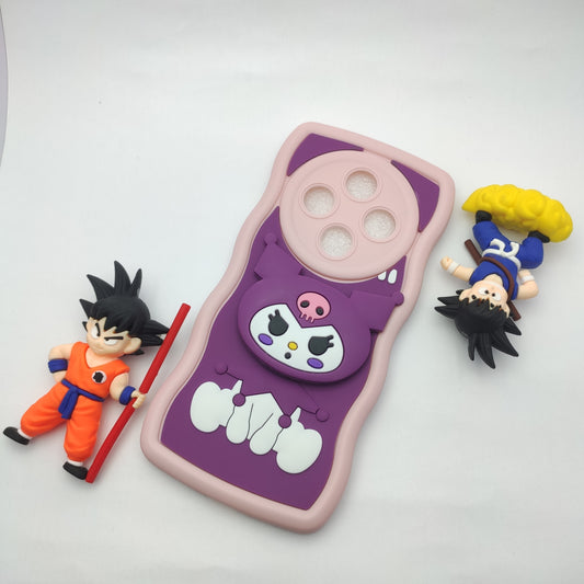 Vivo T4 / Iqoo z10 3d Cartoon Pop Socket Case